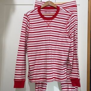 PACT Christmas vintage candy cane pajamas set for women